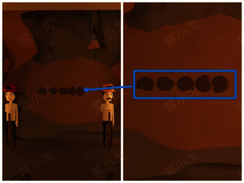 石头上的图案画面