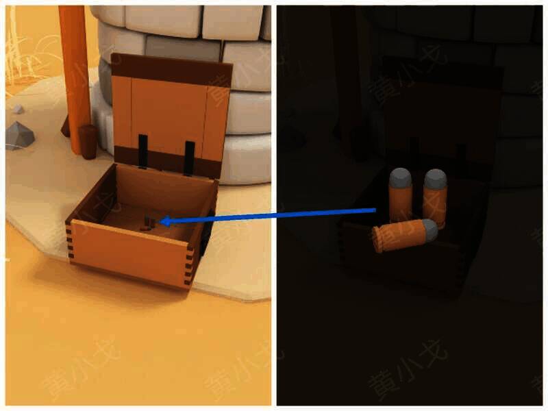 打开井旁箱子获得子弹画面