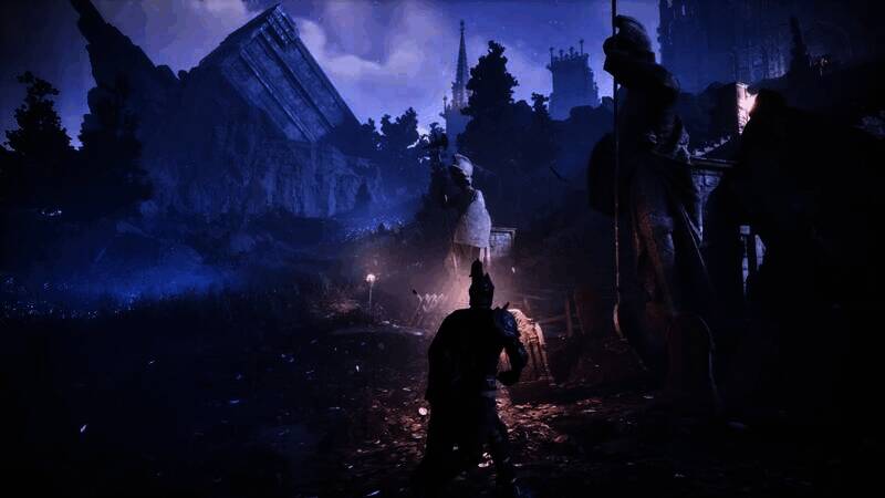 《艾尔登法环》自制场景画面