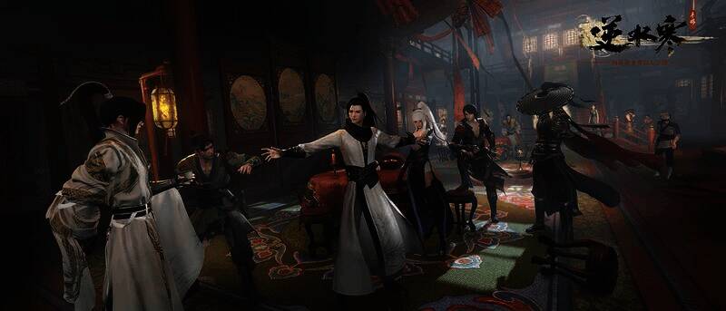 玩家在江湖中打听消息的场景