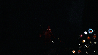 玩家打开神秘洞穴的场景