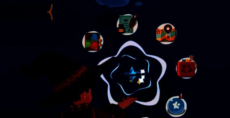 玩家与野生精灵战斗画面