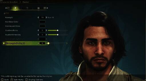 《怪物猎人:荒野》创建角色界面相关图片