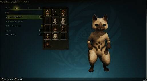 《怪物猎人:荒野》创建角色界面相关图片