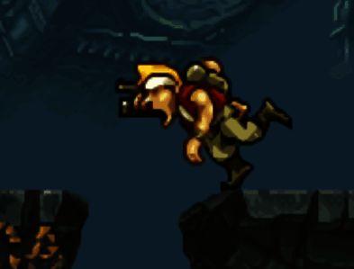 《合金弹头》游戏主角马可搞笑姿势