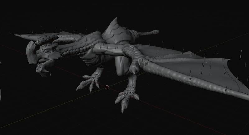 《怪物猎人：荒野》毒怪鸟模型图片