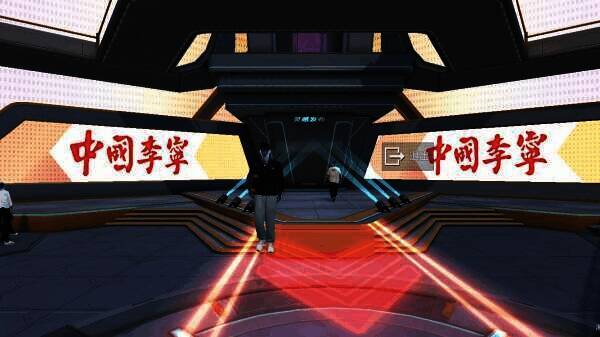 活动现场展示的中国李宁春夏新款服饰