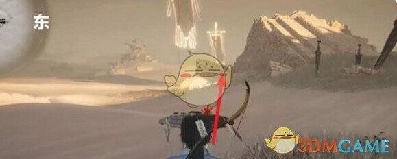 指向北方的画面