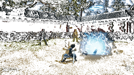 《剑灵2》彩绫职业冰轮QTE技能特效动图