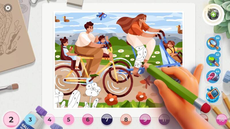 《画廊：涂色本和装饰》游戏截图6