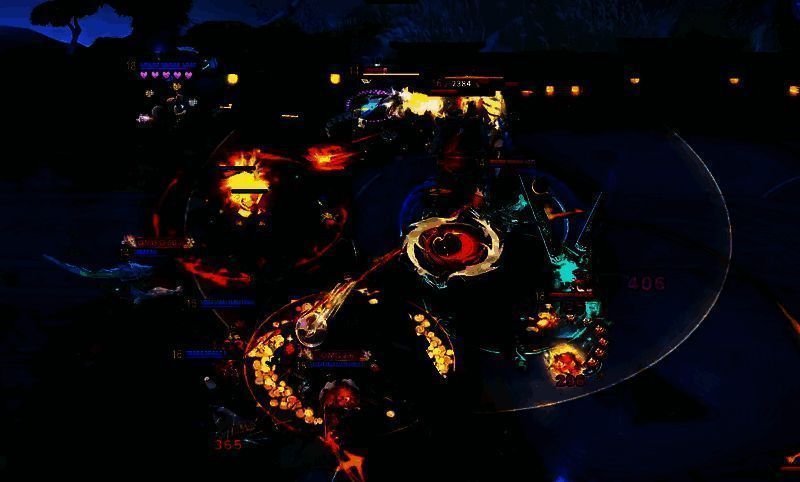 决战平安京OPL职业联赛选手Yelan比赛画面