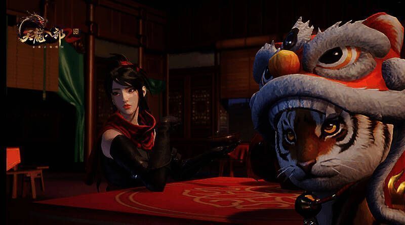 游戏里玩家对话的界面