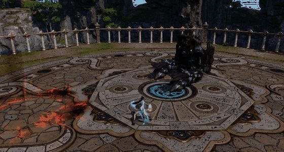 《剑灵2》龚亚查火焰球攻击动图