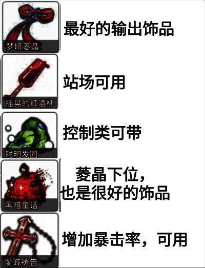 梦的第七章攻袭类饰品装备展示