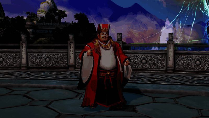 寻找藏宝阁商人示意图