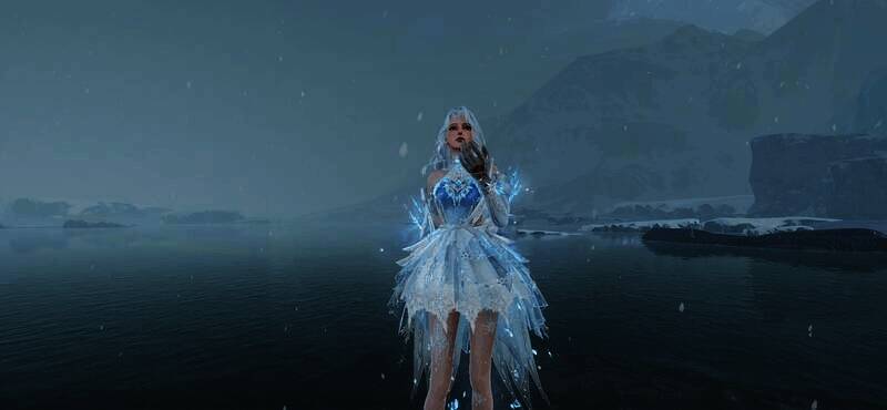 寒凛霜华女款时装细节展示图片