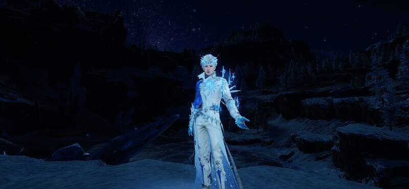 寒凛霜华男款时装细节展示图片