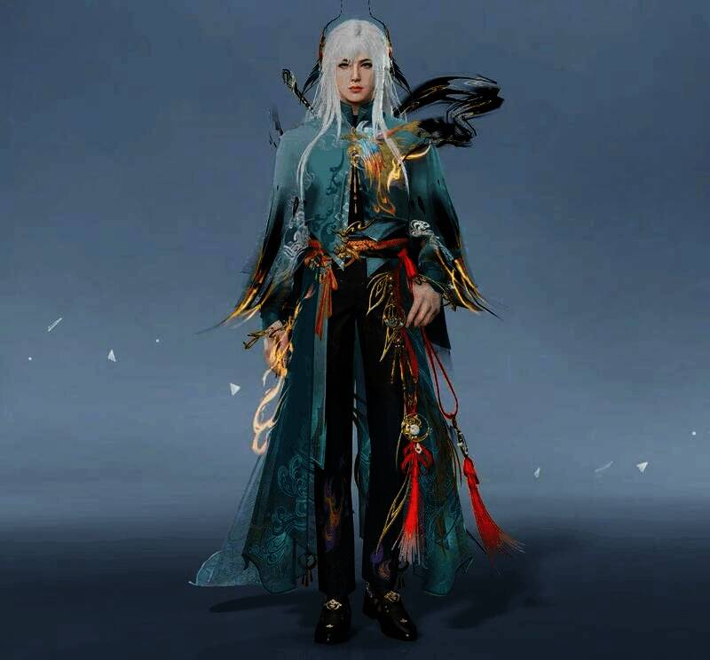 《星球:重启》墨染·离朱焕男款时装展示图