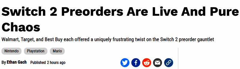 美国Switch 2预购混乱现场相关图片2