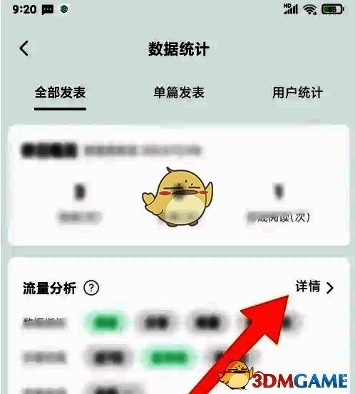 订阅号助手点击流量分析详情示意