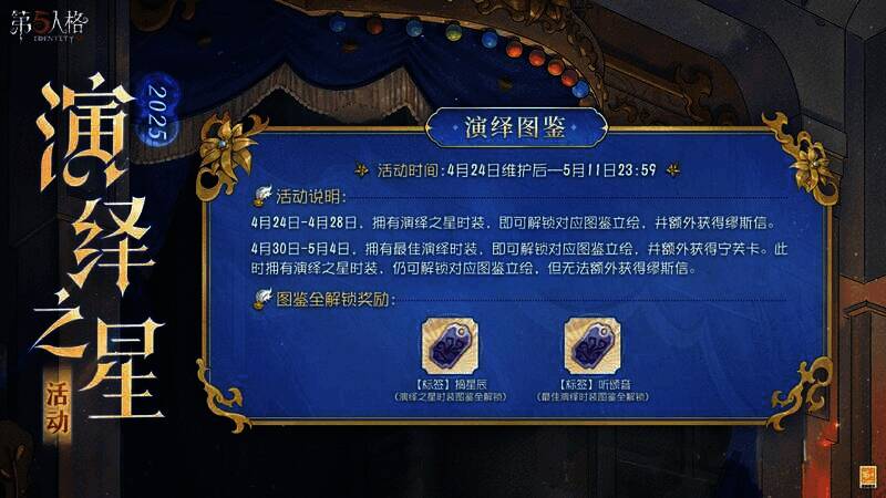 《第五人格》往届演绎之星时装特惠活动场景图