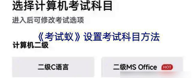 考试蚁APP主界面