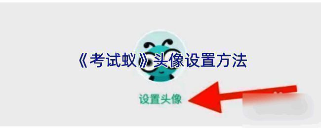 考试蚁更换头像相关界面示意图片