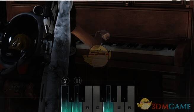 点击钢琴按键弹奏音乐图