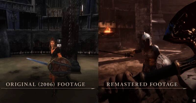 《上古卷轴4》原版与重制版画面对比5