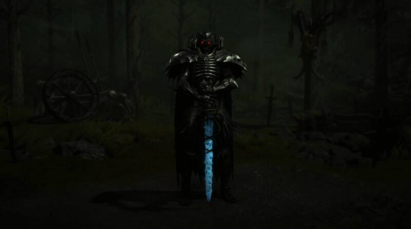 死灵法师骷髅骑士造型展示图