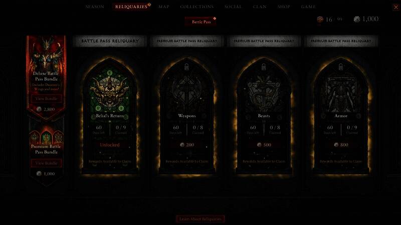 《暗黑破坏神IV》第八赛季圣物系统画面