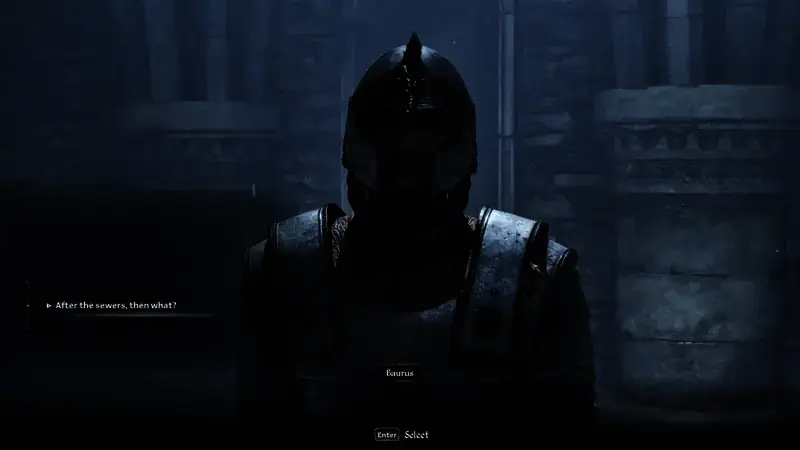 《上古卷轴4：重制版》鲍鲁斯给钥匙画面