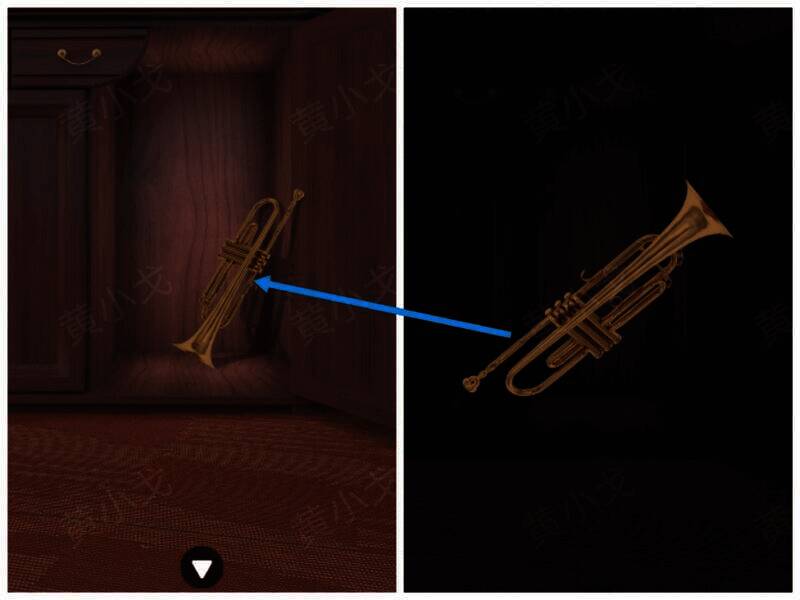 打开柜子获得小号画面