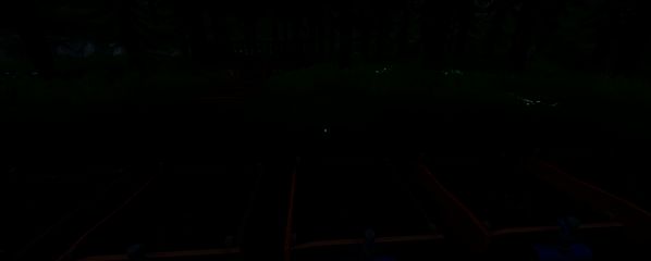 《僵尸墓地模拟器》中装饰后的墓地场景