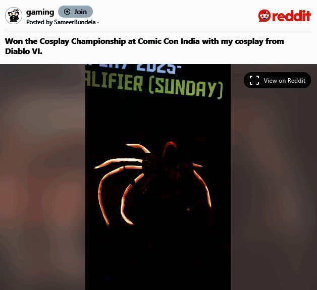 《暗黑4》COS冠军相关画面