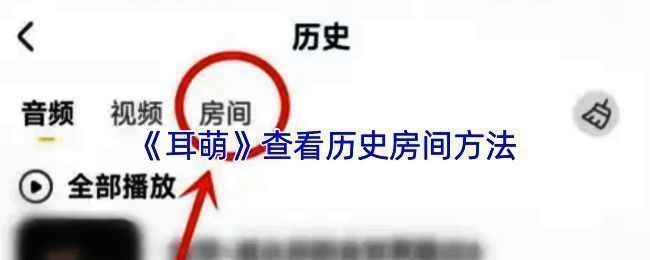 耳萌 APP 历史房间查看相关页面示例图1