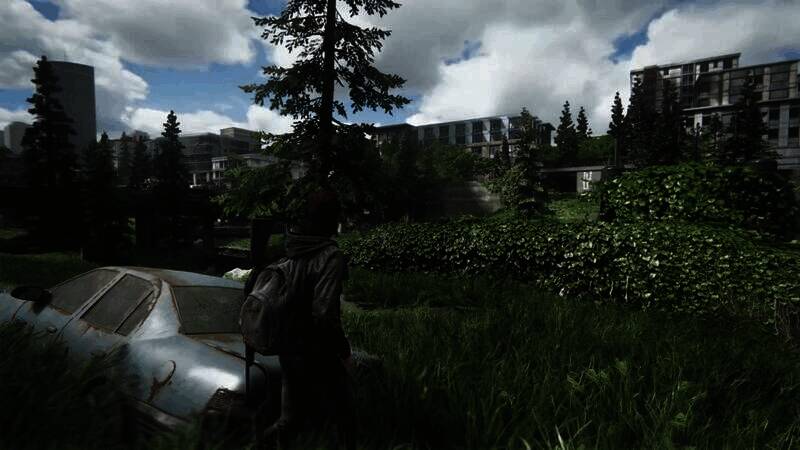 《最后的生还者2：重制版》开启光追MOD后的画面4