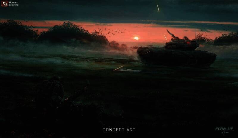 Emad Alden创作的《战地》风格场景