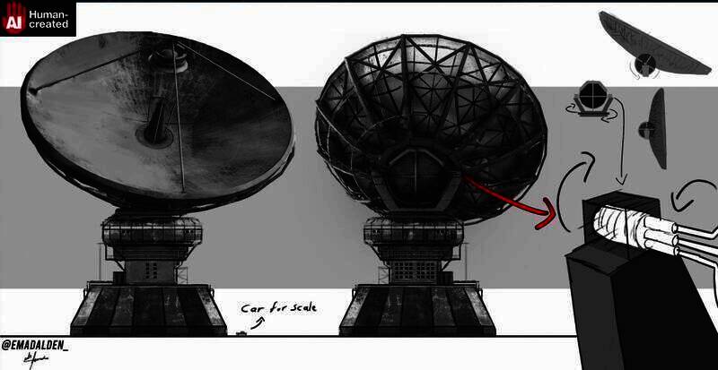 Emad Alden绘制的《战地》概念场景图