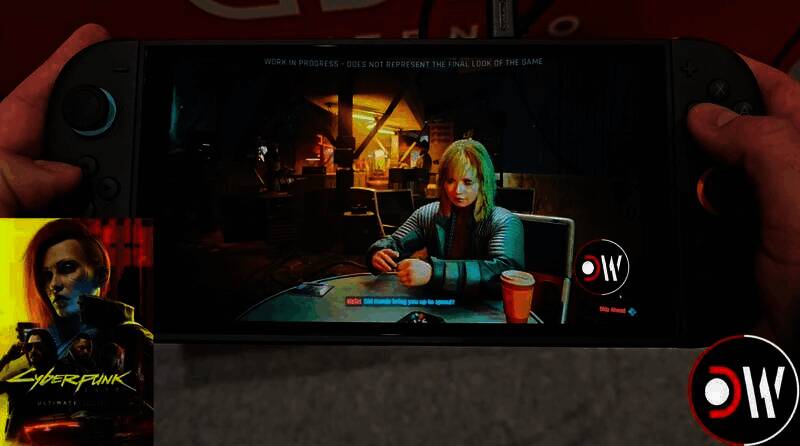 赛博朋克2077 Switch 2掌机模式实机画面4