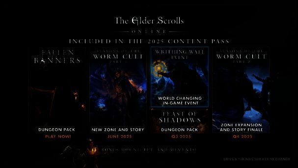 《上古卷轴OL》2025年内容通行证宣传图片