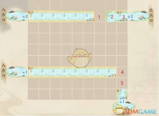 忘川风华录水沃西川识水疏流1 - 1放置2口弯道位置图