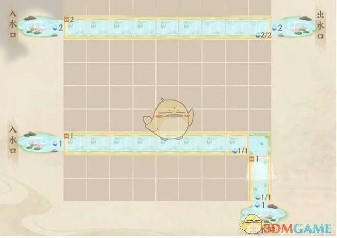 忘川风华录水沃西川识水疏流1 - 1放置水量承载为1直道位置图