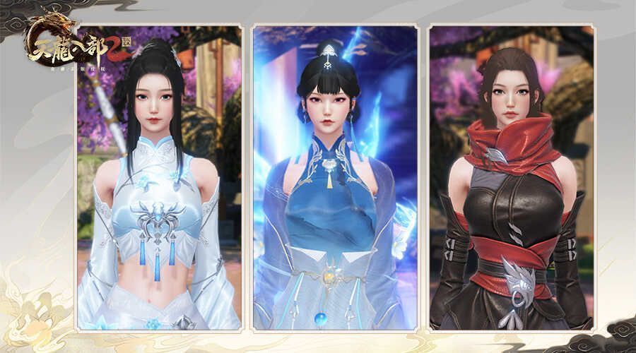 天龙八部2飞龙战天角色造型图