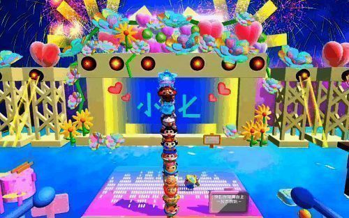 赖美云和粉丝在《蛋仔派对》中合照