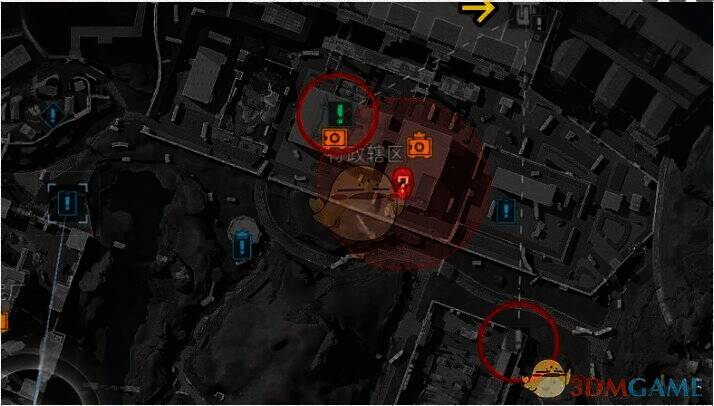 拉闸撤离点位置及相关说明图