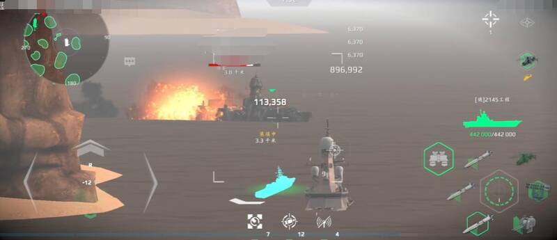 现代战舰2145工程战舰实战场景图片