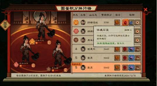 图鉴积分排行榜画面