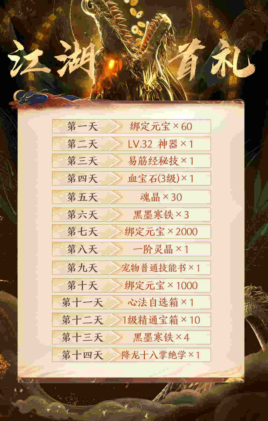 《天龙八部2:飞龙战天》游戏福利活动画面