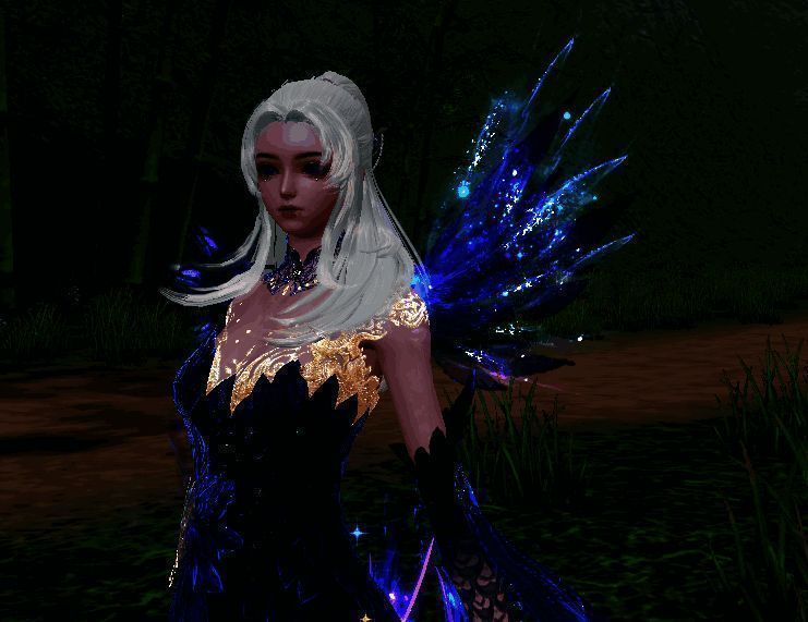 丛林中的紫英女脸模少女一